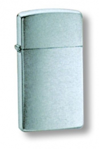 Зажигалка узкая SLIM BRUSH CHROME ZIPPO